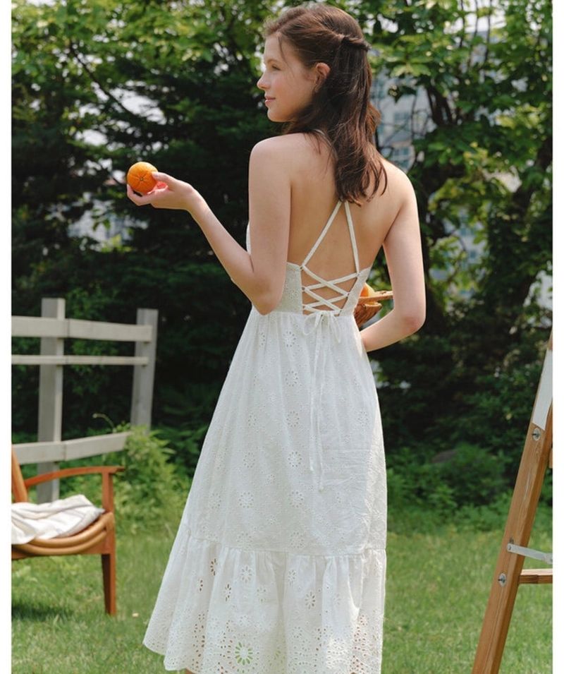 Camellia Dress White