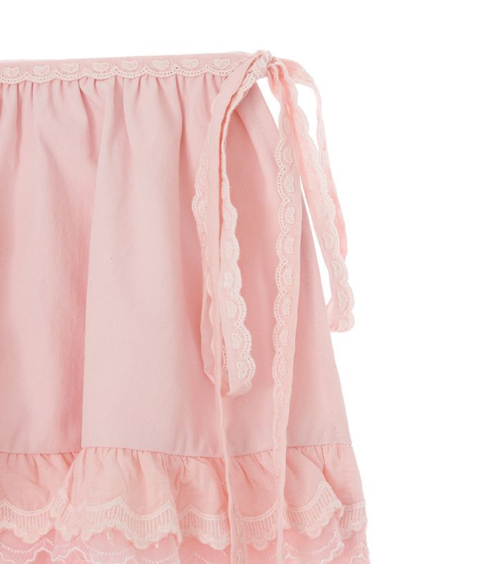  lace wrap skirt_pink