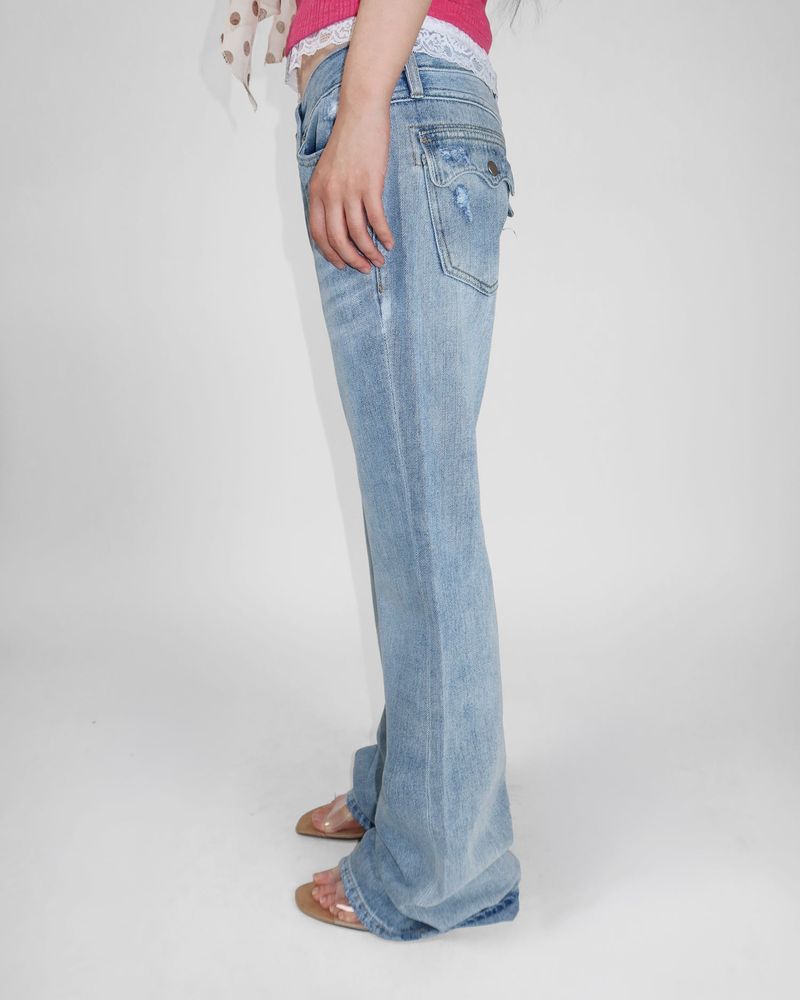ICE LOW DENIM PANTS