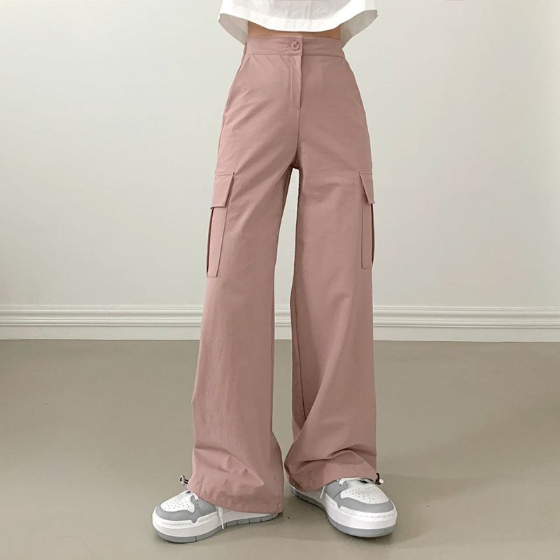 [Bellide made/short, long] Urban two-way string cargo pants
