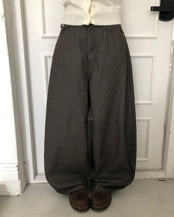 Boren Stripe Bijou Balloon Pants