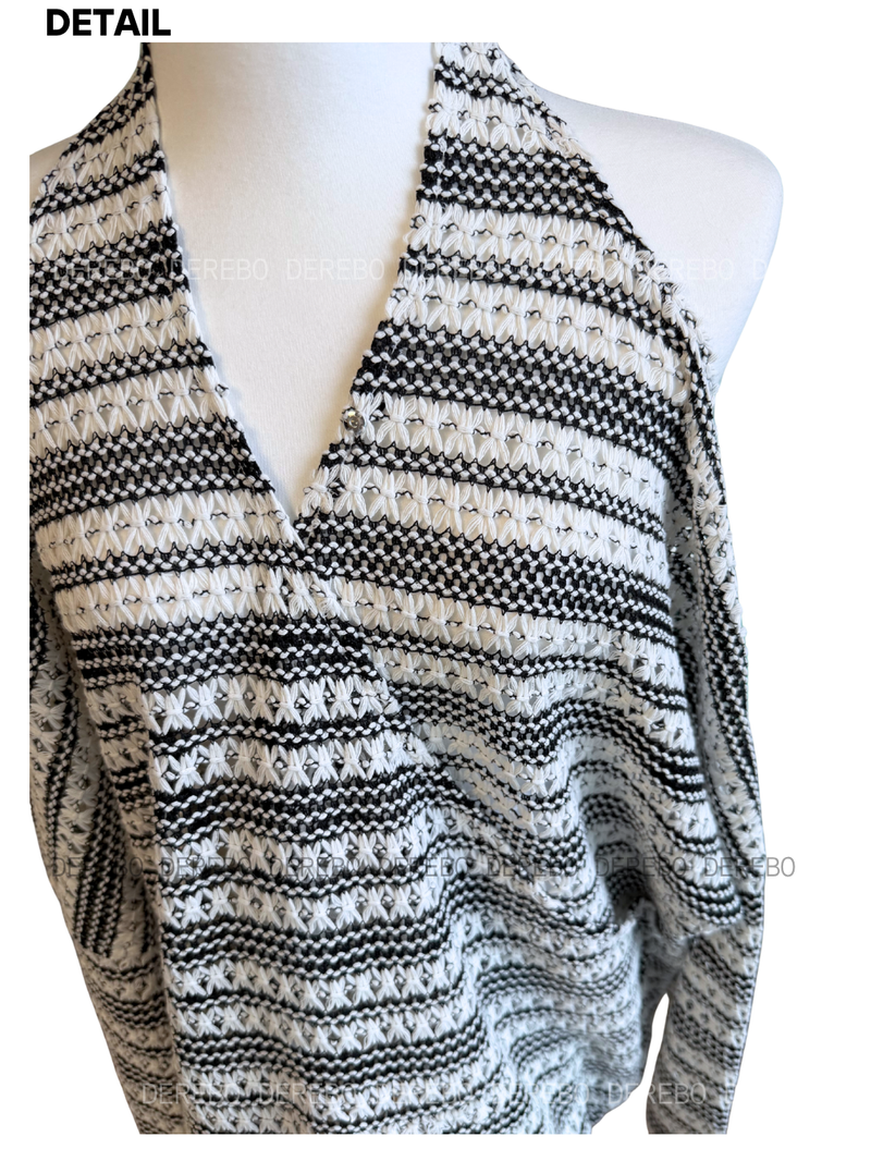Perry Halterneck Open Shoulder Knit Long Sleeve