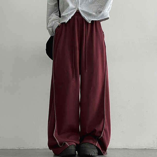hijjoo(ハイチュー)の「Puton Stitch Wide Sweat Pants (3 colors)(Pants)」