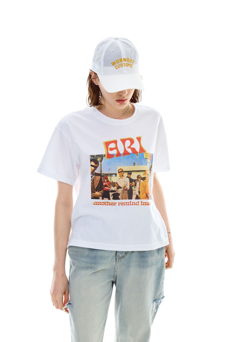 NAUGHTY PRINTING T-SHIRT