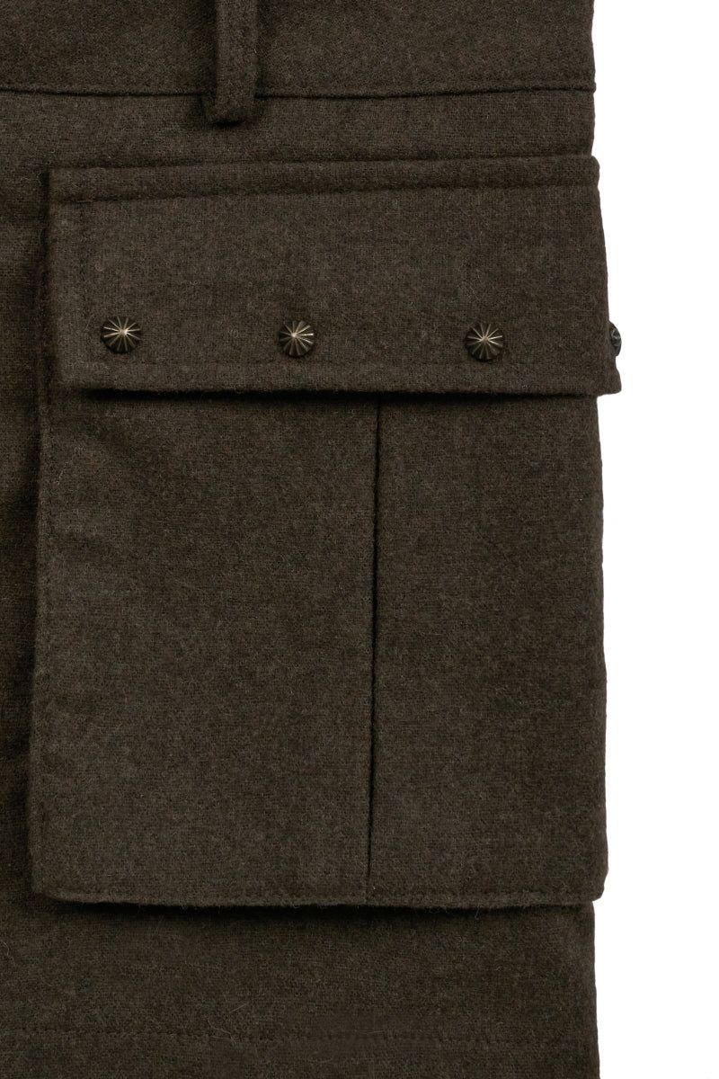 wool pk skirt (brown)