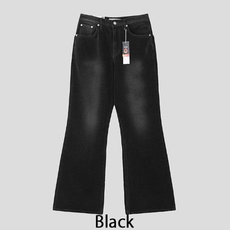 Fracture Bootcut Brushed Denim Pants