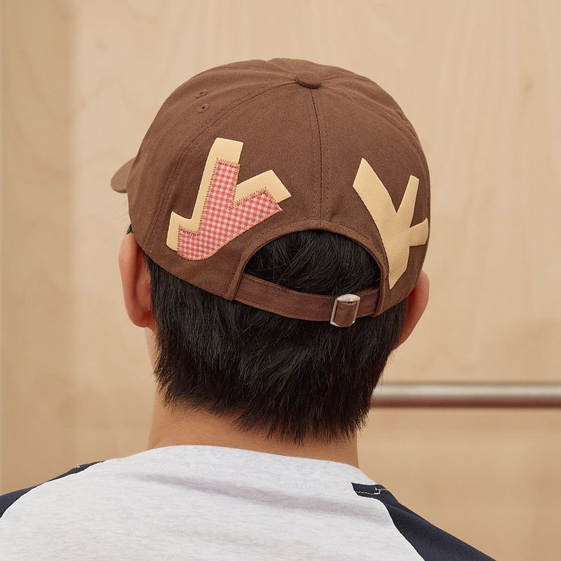 YK Check Applique Ball Cap