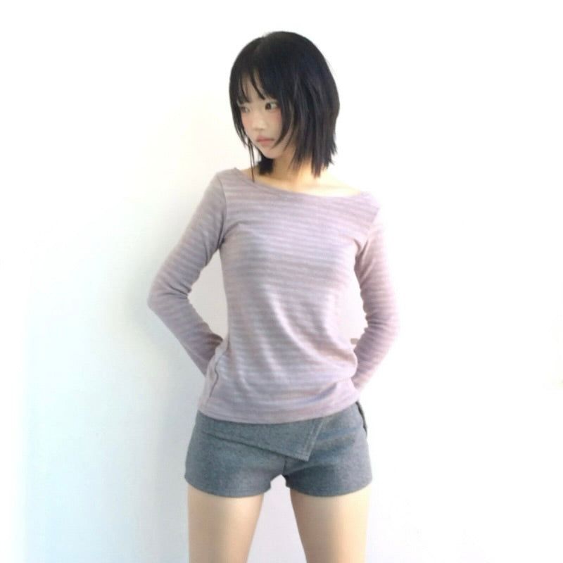 ner.ui.bin（ノエビン）の「ペールノートストライプT（トップス）」