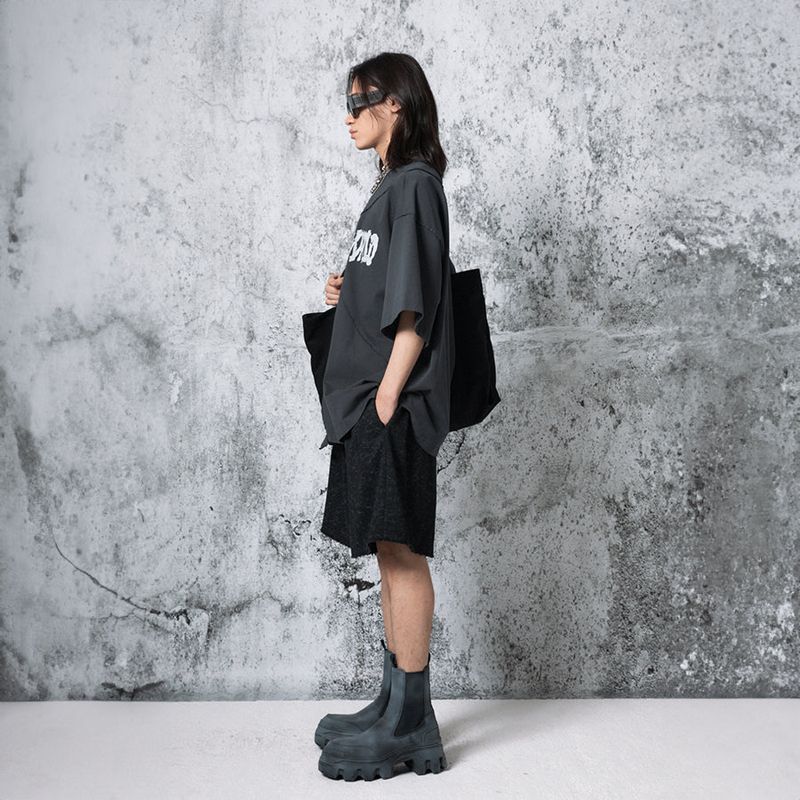 Cutting Logo OversizedFit T-shirt (DARK GRAY)
