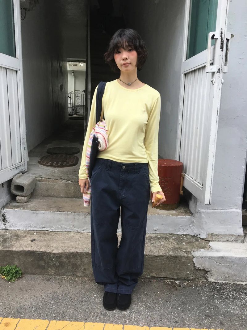 Patina panel pants (3color)