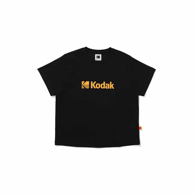 KODAK(コダック)の「(WOMAN) BIG LOGO SHORT-SLEEVE T-SHIRT【BLACK】(Tops)」