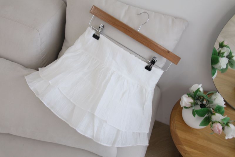 frill cancan mini skirt
