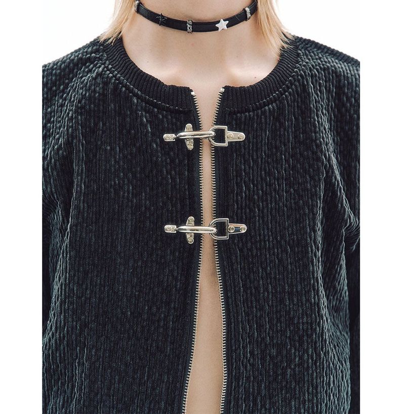 SLIDERLESS ZIP CARDIGAN