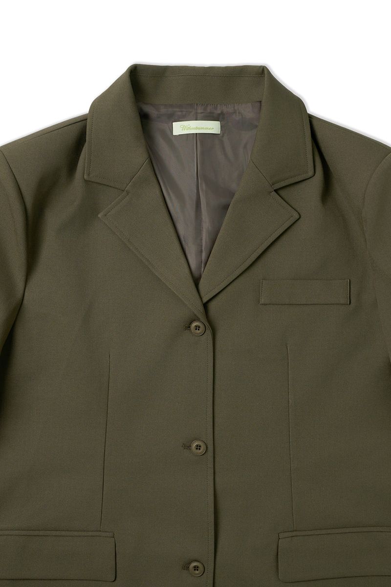 Row classic jacket_khaki beige