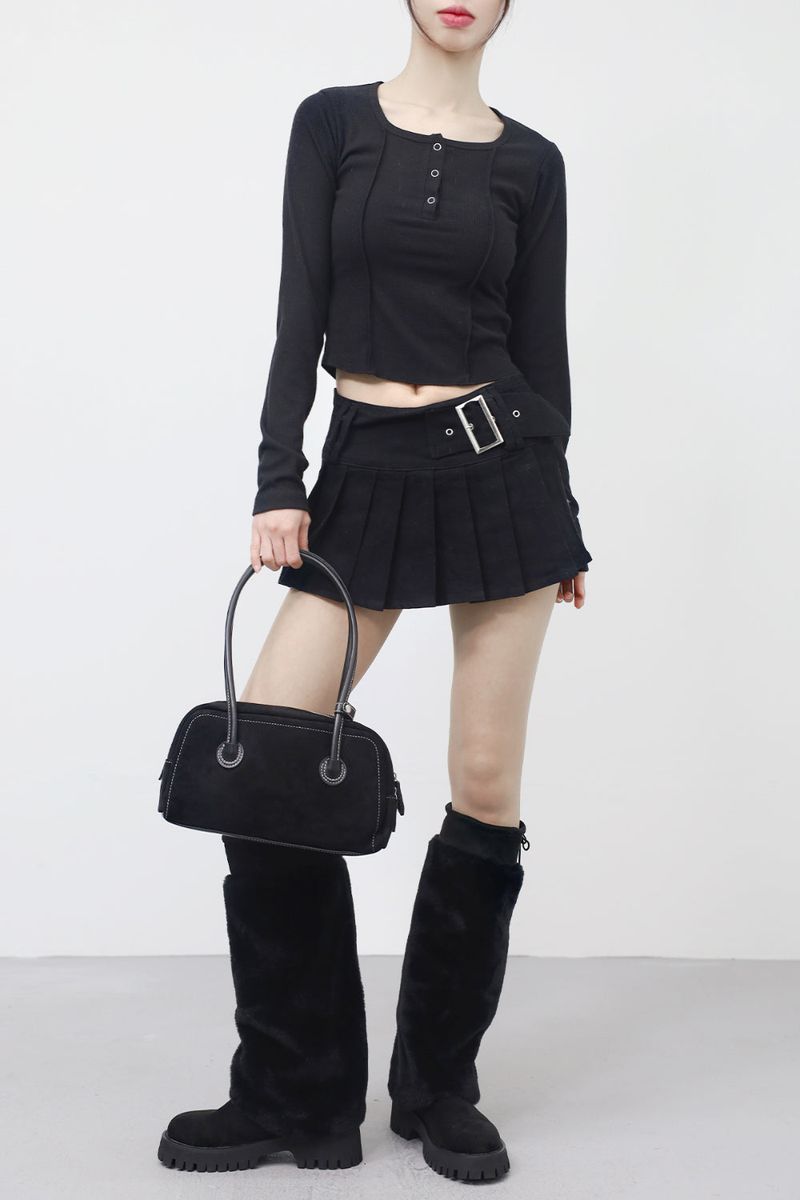 NONCODE（ノンコード）の「Ronpio Line Button Fleece T-Shirt（Tops）」