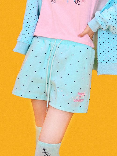 KUO（クーオ）の「mint candy dot banding shorts（Pants）」