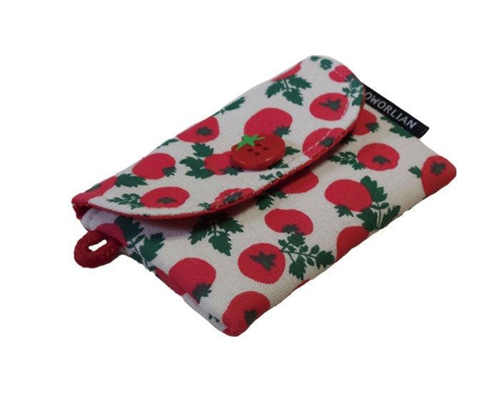 Simple Card wallet _Red Tomato
