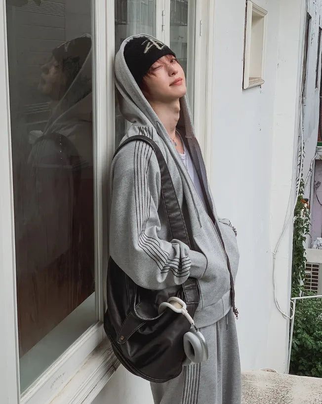 Kevin Track Hood Zip-Up
