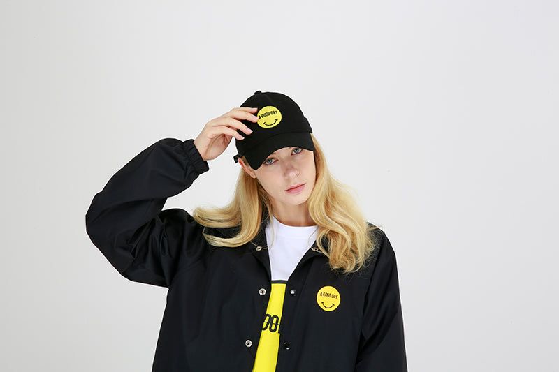 SMILE LOGO BALLCAP (BLACK)