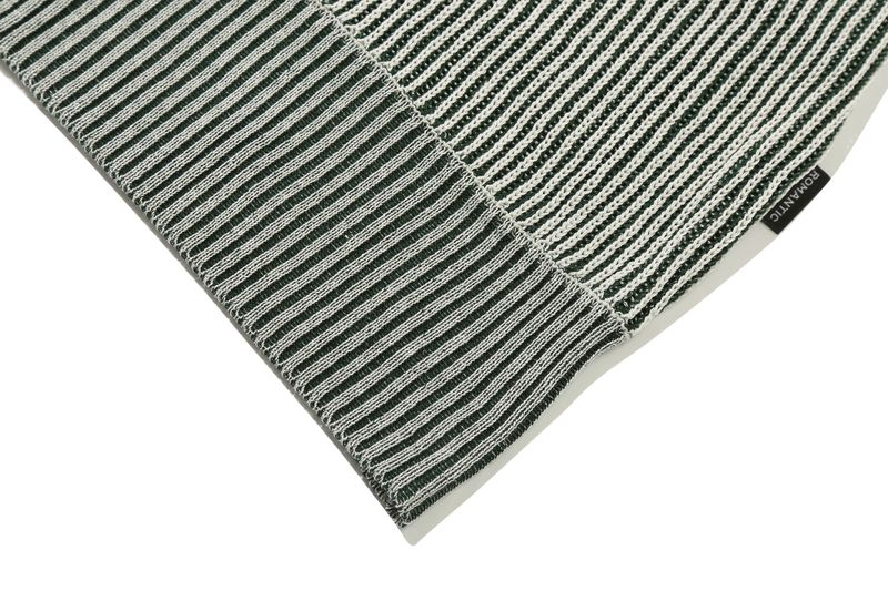 TWO TONE RIB KNIT VEST_GREEN