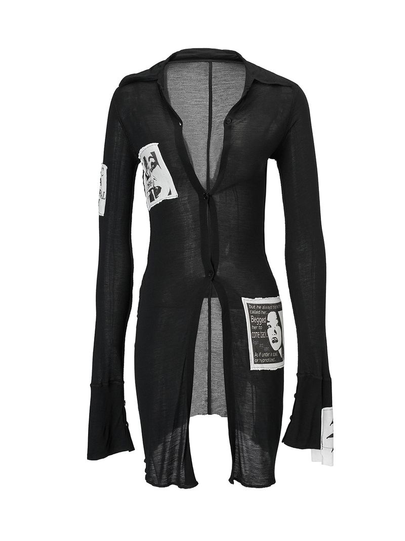 Emoha Movie patch elegant long shirt
