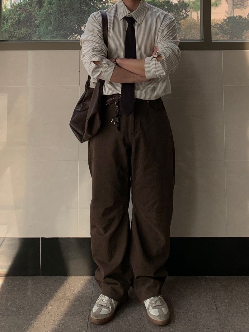 Algodon Curved Cotton Pants