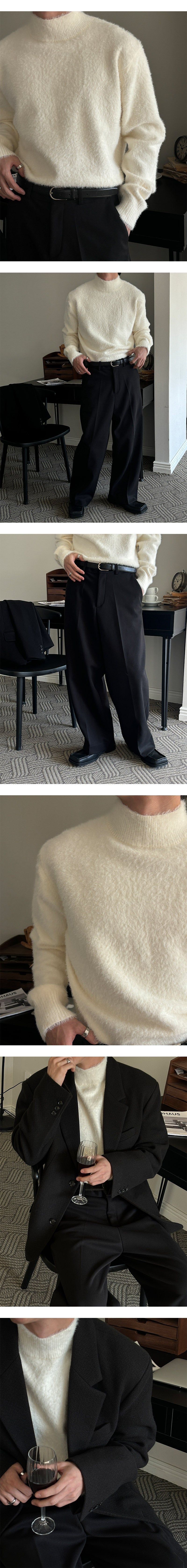  [F/W] Angora half pola knit(5color)