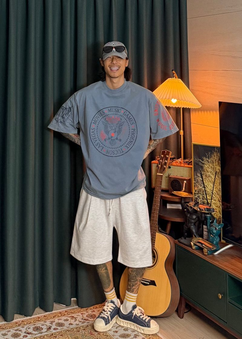 Light One-Tuck Bermuda Shorts 4COLOR