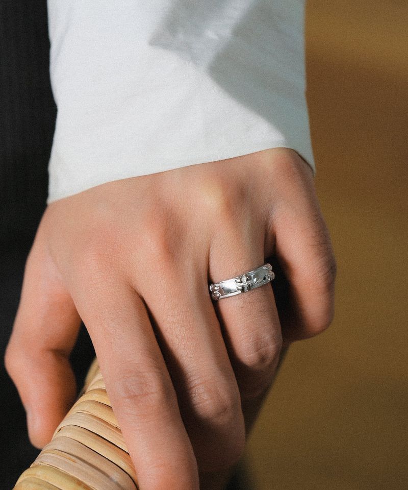 Clover rail ring SV (925 silver)