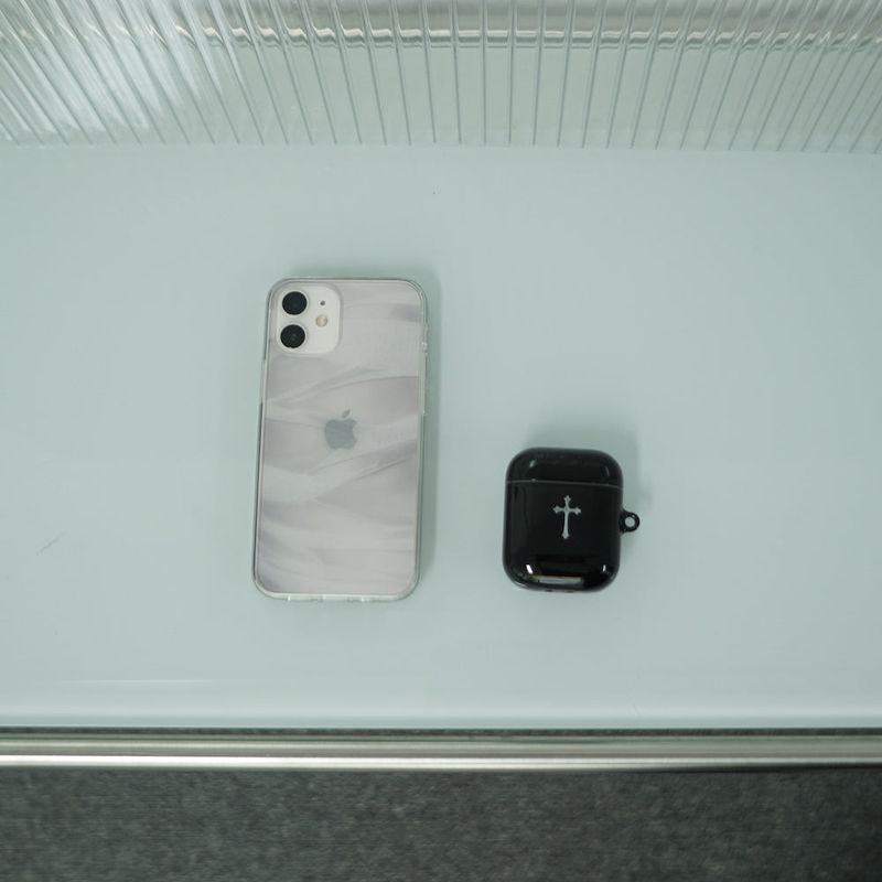[MADE] see through jelly hard phone case (white)