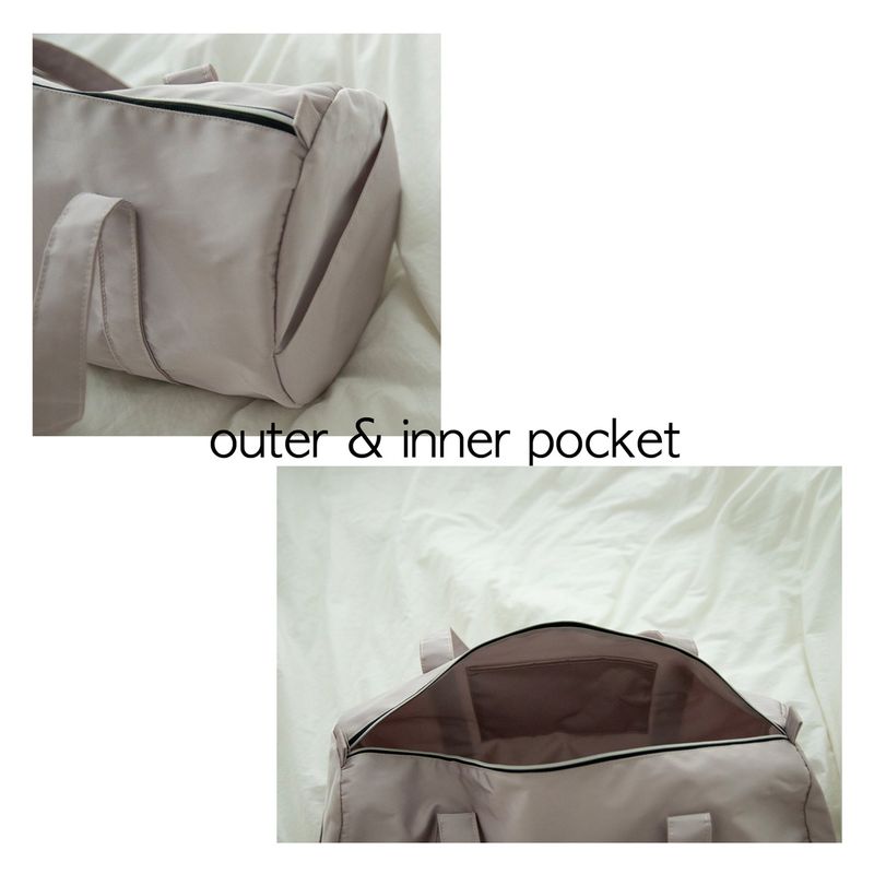 logo duffle bag_lilac