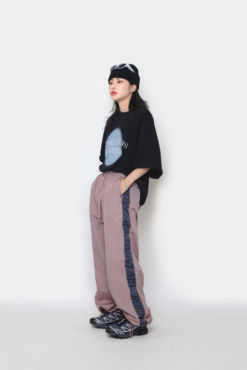 Spray  Embroidery Short Sleeve T