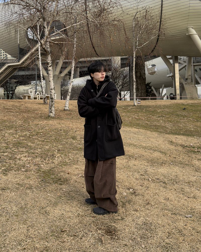 Koven Wool Hooded Coat