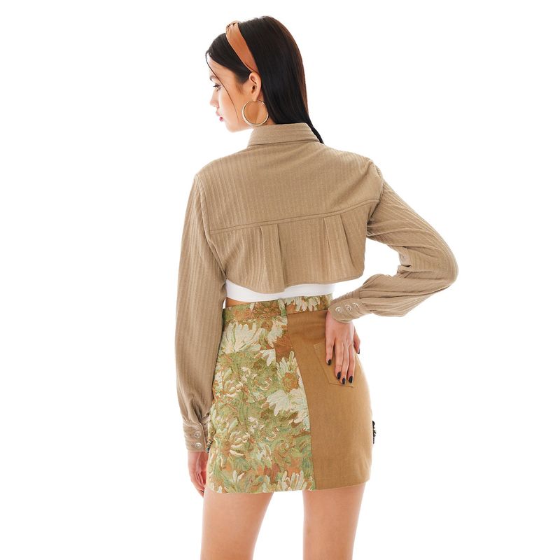 Jacquard Skirt [Beige Rose]
