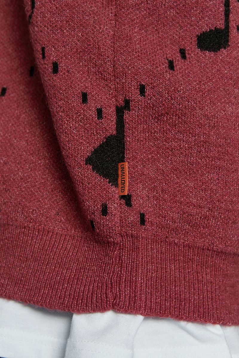 MUSIC ARGYLE CARDIGAN / PINK