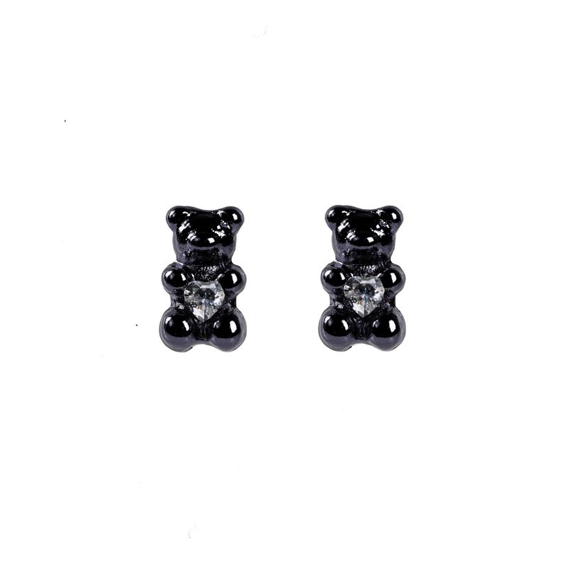 OCCHI DI LUPO（オッキ ディ ルポ）の「プチベアピアス_ブラック（アクセサリー）」
