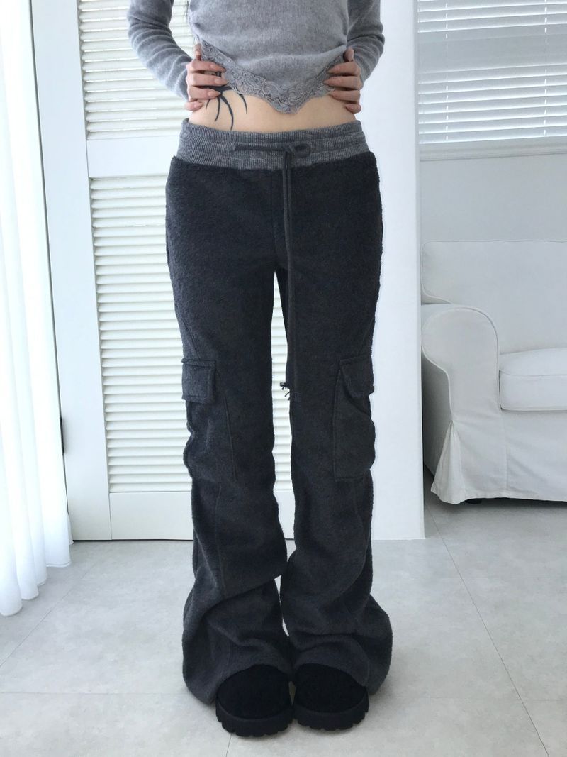 baby cargo fur bootcut pt(2color)