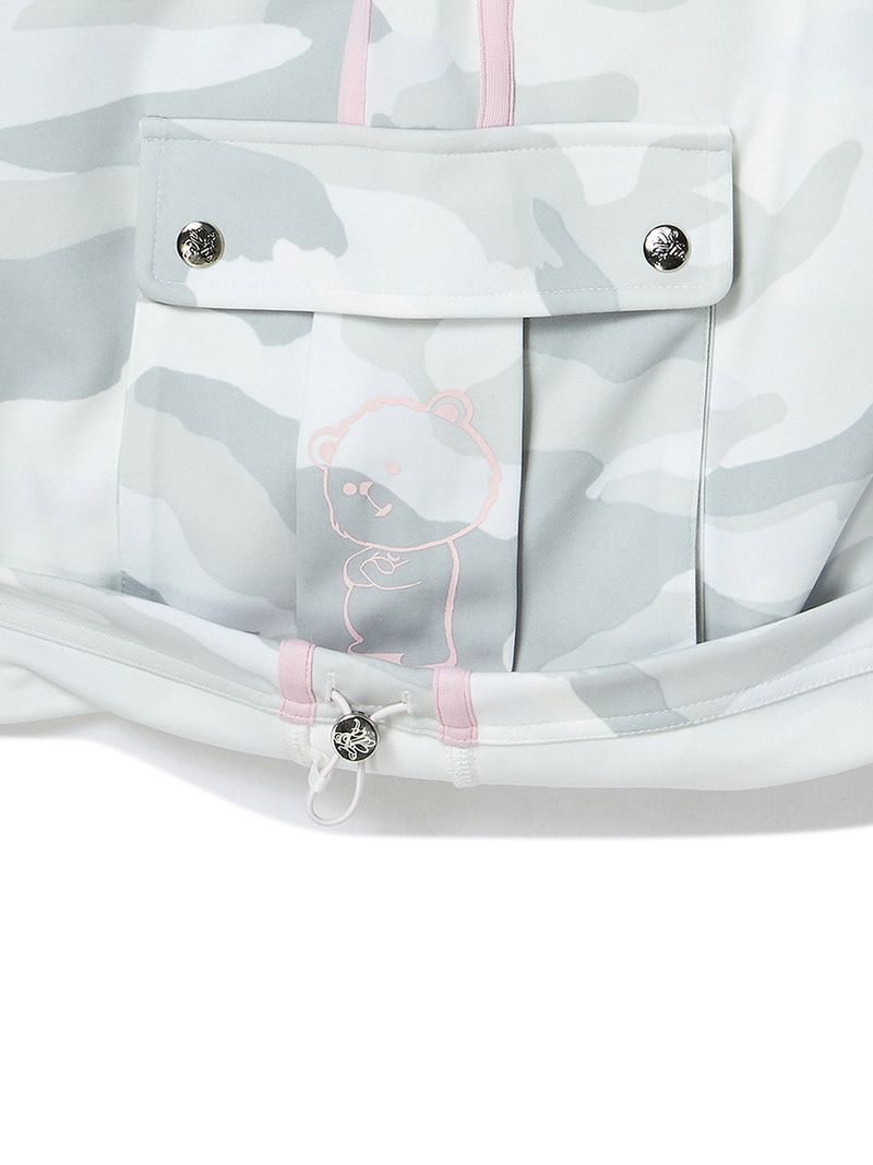 TOUGH BEAR CAMO HALF PANTS (LIGHT GREY)