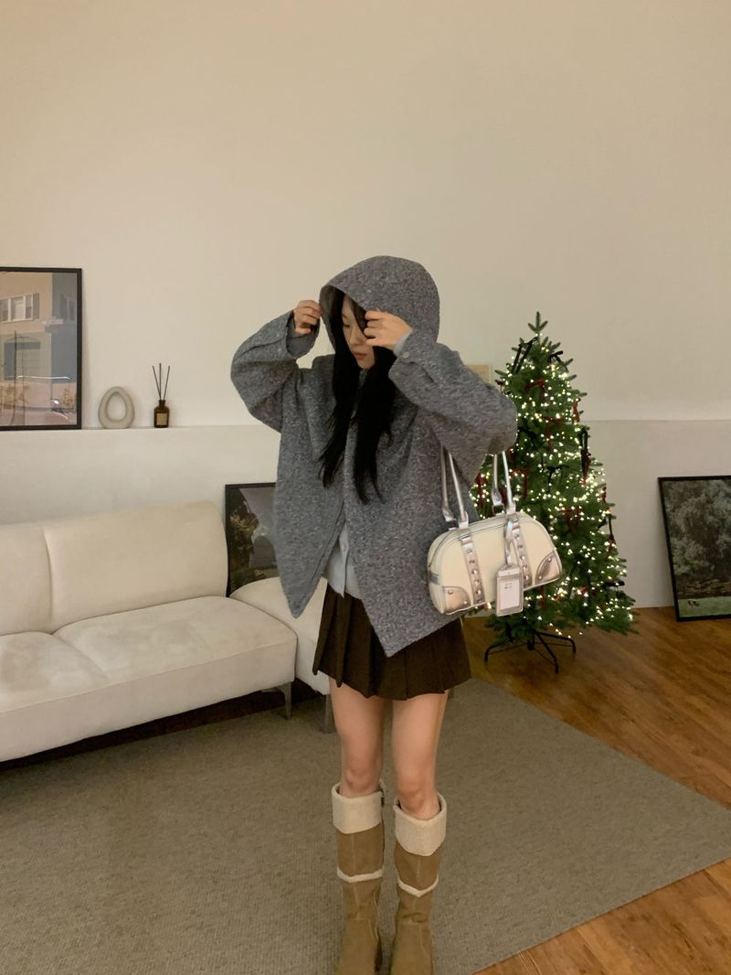 [UNISEX] from Mix Hood Coat Jacket