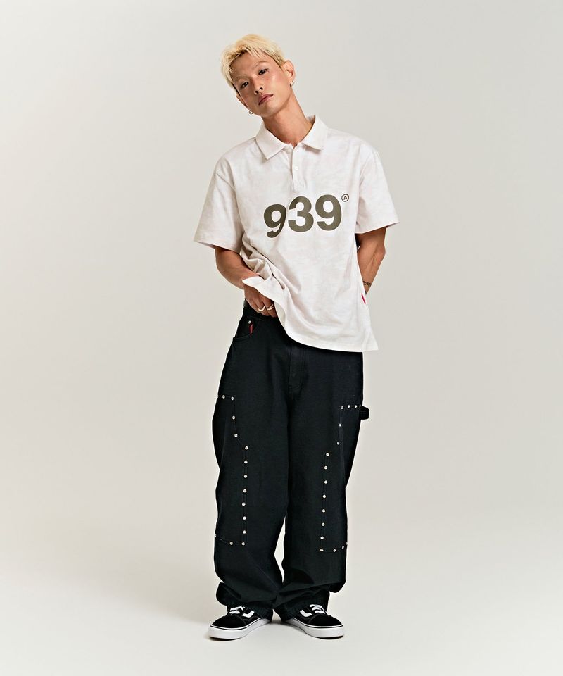 939 LOGO POLO T-SHIRTS (BEIGE/CAMO)