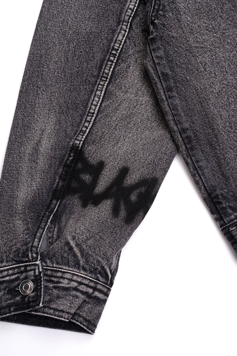 BBD Graffiti Metal Logo Denim Jacket (Vintage Black)