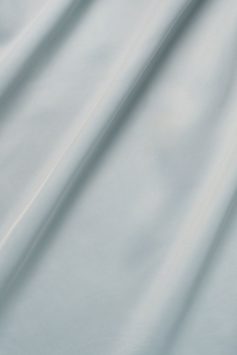 Slip satin midi skirt_skyblue