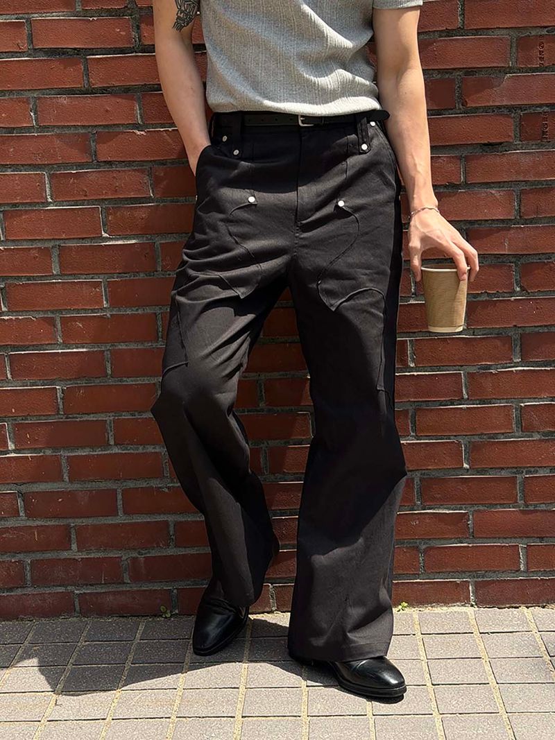 [Unisex] Western semi flare pants(2color)