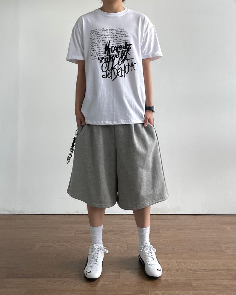 Pencil Printed Short Sleeve Tee