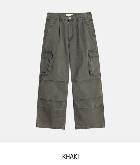 Theo Washed Double Pocket Cargo Pants