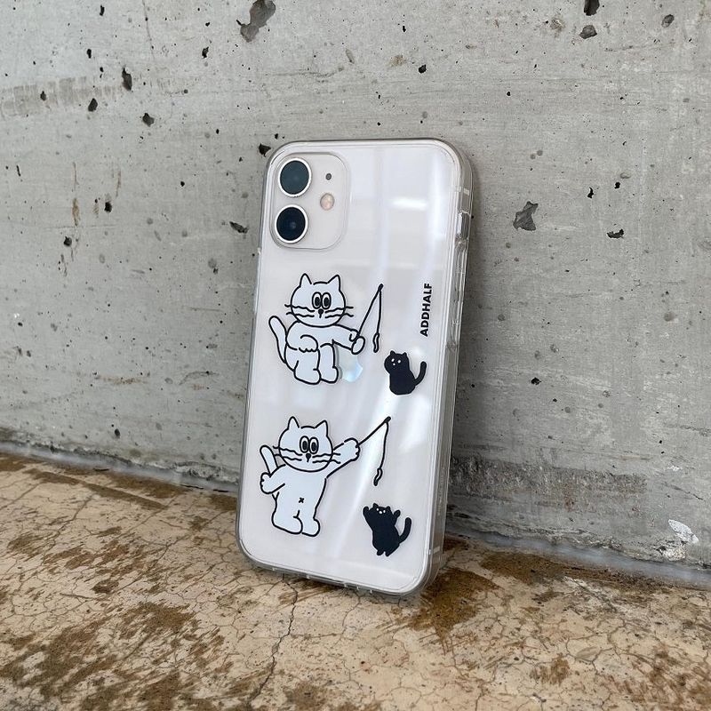 eddy play with the kitten jelly hard case