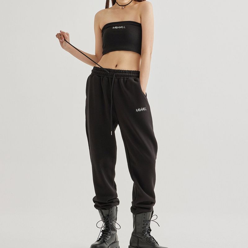 Signature Logo pants Black