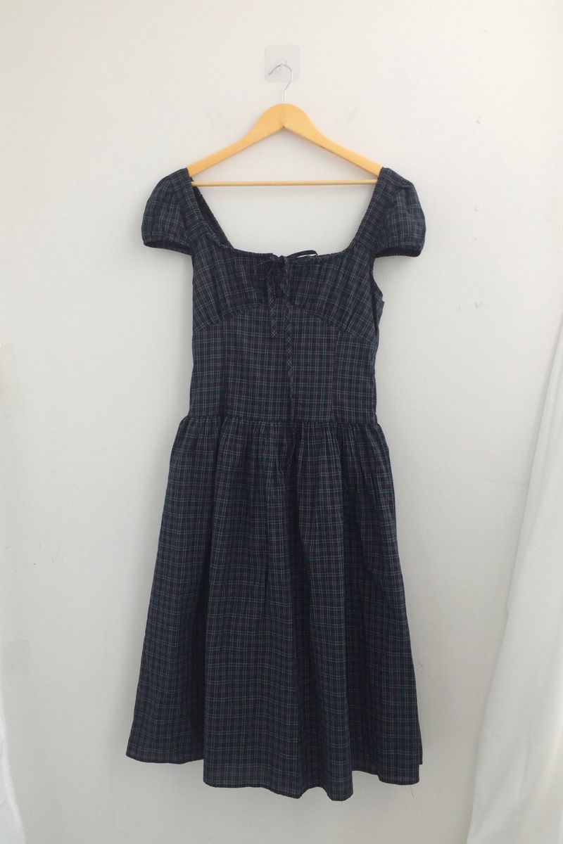 Vintage Mori Checkered Dress