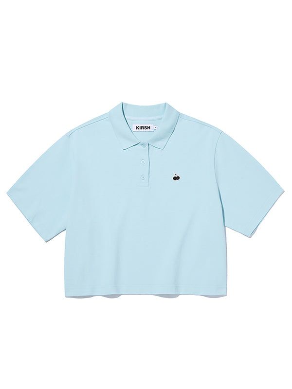 KIRSH（キルシー）の「MONO CHERRY CROP PIQUE [LIGHT SKY]（Tops）」