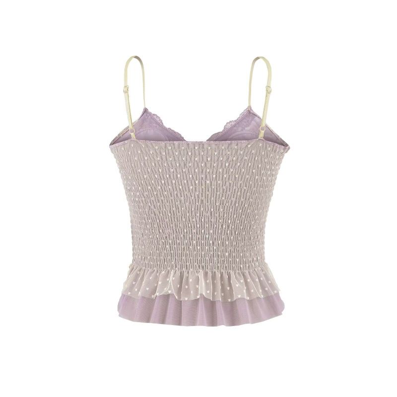 Mirel Heart Mesh Top